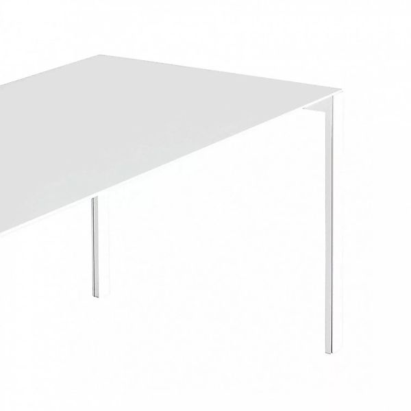 Kristalia - Thin-K Aluminium Tisch ausziehbar - weiß/Gestell weiß lackiert/ günstig online kaufen