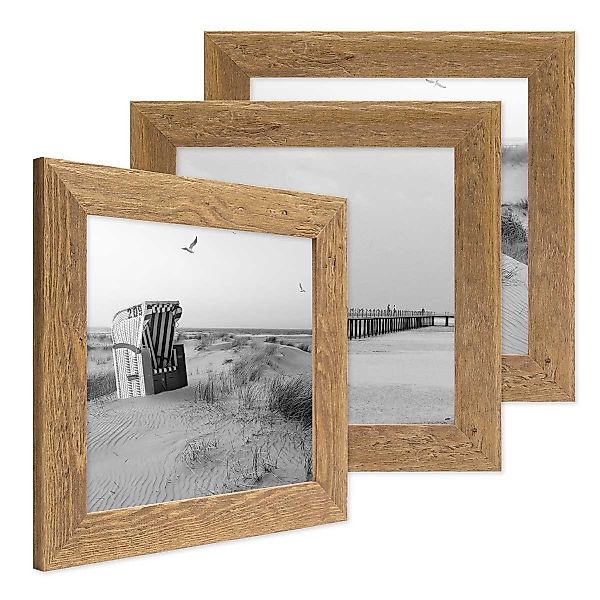 PHOTOLINI Bilderrahmen 3er Set Strandhaus Rustikal günstig online kaufen