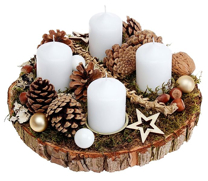 CreaFlor Home Dekokranz Natur, Durchmesser 27 cm günstig online kaufen