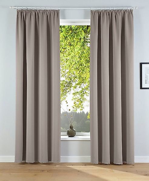 my home Verdunkelungsvorhang Solana, Gardinen mit Kräuselband, Vorhänge, Wo günstig online kaufen