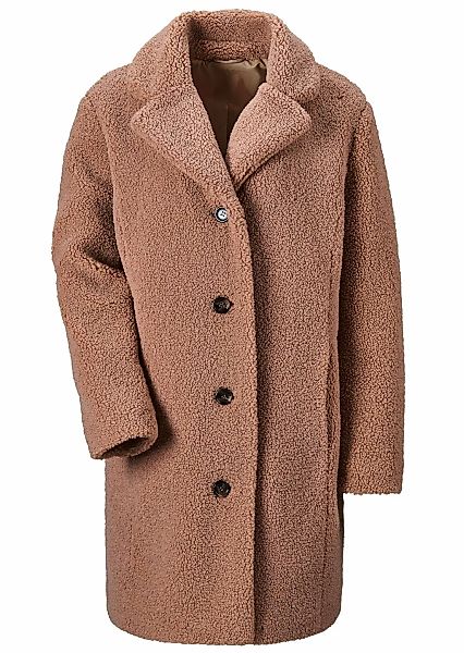 GOLDNER Langmantel "Kurzgröße Mantel in Felloptik" Ohne günstig online kaufen