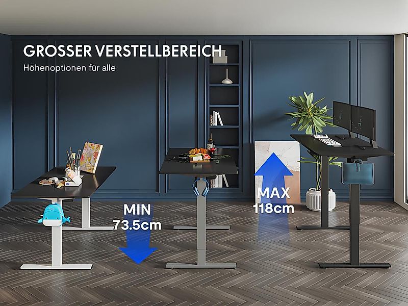 FLEXISPOT Schreibtisch Basic-Series Elektrisch höhenverstellbarer Schreibti günstig online kaufen