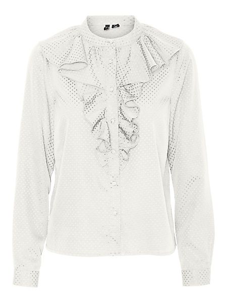 VERO MODA Long Sleeved Frill Shirt Damen White günstig online kaufen