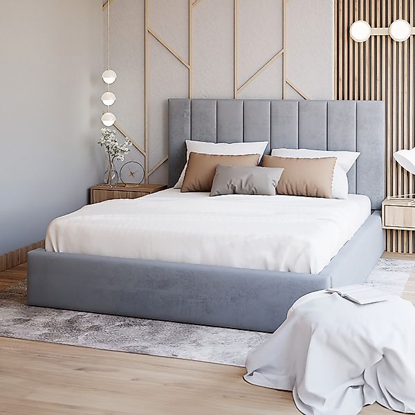 FDM Polsterbett Stauraumbett KAJA Bettgestell 90x200, günstig online kaufen