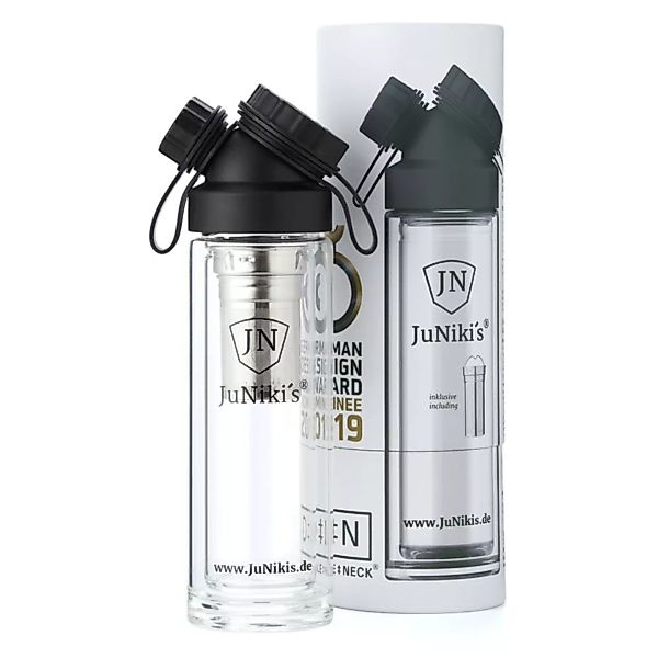 Juniki's Doppelwandige Glasflasche Aus Borosilikatglas 320ml/11oz Mit 2-tei günstig online kaufen