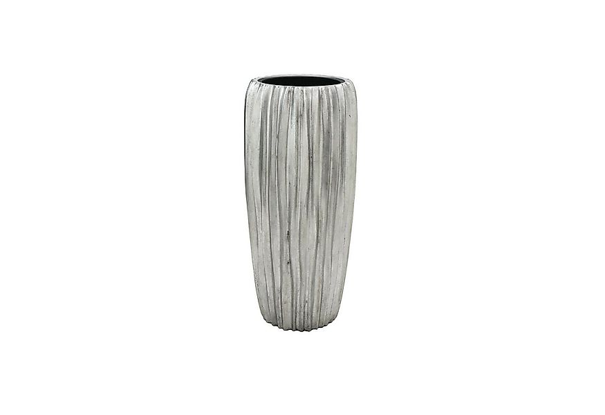 Flingora Bodenvase Minga, mit Einsatz - Fiberglas - Indoor - Silber - Höhe günstig online kaufen