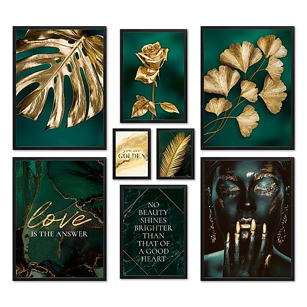 ARTFAVES Bilder-Collage Poster Set - GOLDEN günstig online kaufen