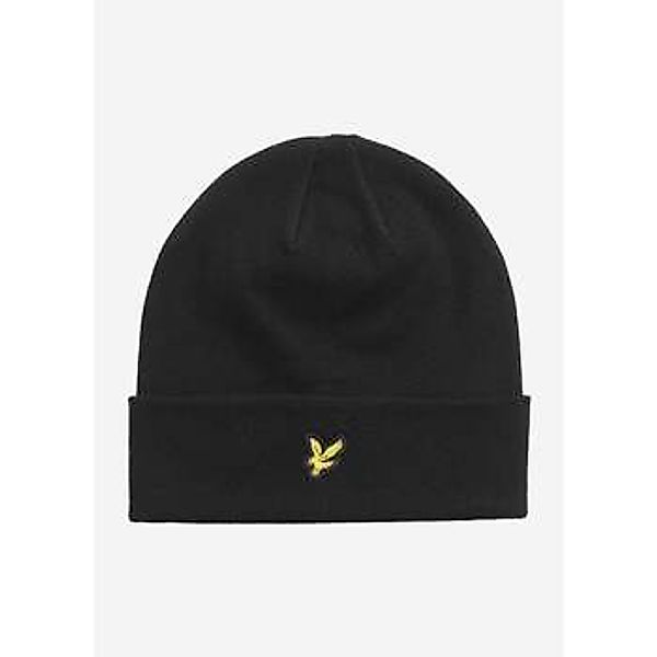 Lyle & Scott  Mütze Cotton merino beanie - jet black günstig online kaufen