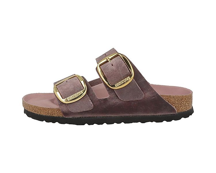 Birkenstock Arizona Big Buckle geöltes Nubukleder schmal Damen Sandale Sand günstig online kaufen