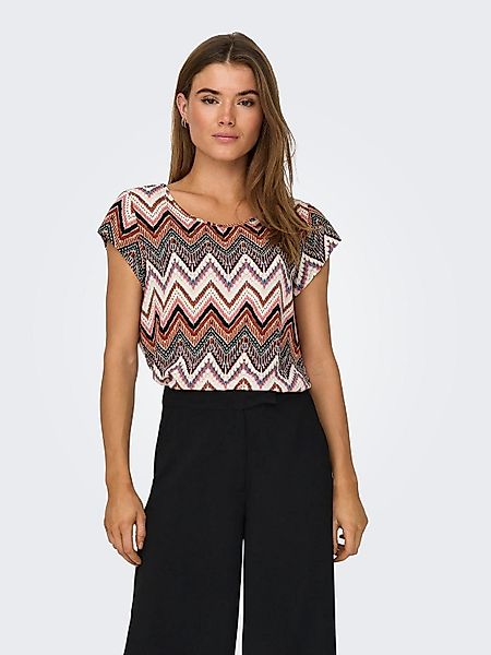 ONLY Shirtbluse ONLVIC S/S AOP TOP günstig online kaufen