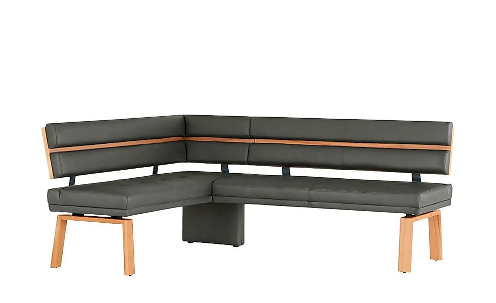 Eckbank Leder Canto III ¦ grau ¦ Maße (cm): H: 88 Bänke > Eckbänke - Höffne günstig online kaufen