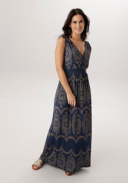 Aniston SELECTED Sommerkleid mit breiten Trägern zum Raffen - NEUE KOLLEKTI günstig online kaufen
