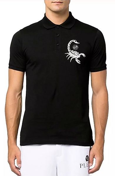 PHILIPP PLEIN Poloshirt Slim fit ikonische PP Hexagon Logo,gewebter Rippenk günstig online kaufen