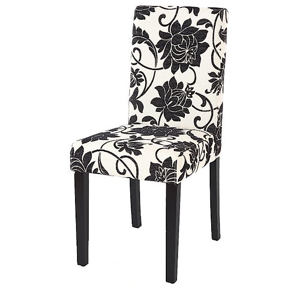 MCW Esszimmerstuhl Littau 2er-Set Textil Jacquard Dunkle Beine günstig online kaufen