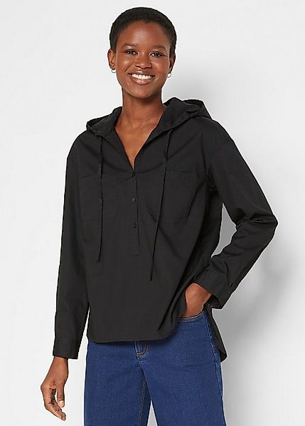 bonprix Tunika (1-tlg) mit Kapuze, lässig geschnitten, mit langem Arm günstig online kaufen