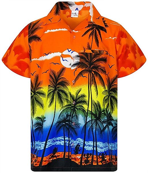 King Kameha Hawaiihemd Beach Funky Hawaii-Hemd, Kurzarm, Front-Tasche, Styl günstig online kaufen
