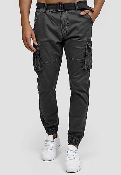 Indicode Cargohose Herren Kerr Cargo Hose Herrenhose aus elastischer Baumwo günstig online kaufen