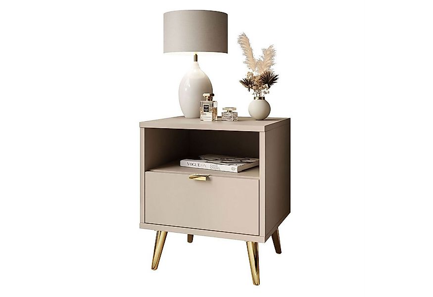 Lookway Nachttisch ALDO mit LED-Beleuchtung (1x Nachttisch), Breite: 38 cm günstig online kaufen