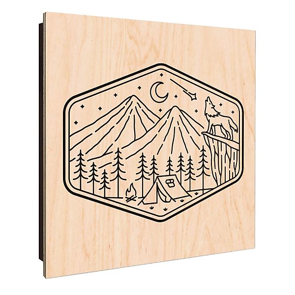 Banjado Schlüsselkasten Holz 30x30cm Schwarz Scharnier Rechts 50 Haken Desi günstig online kaufen