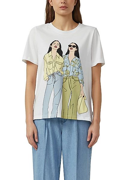 s.Oliver Kurzarmshirt mit großem Frontprint günstig online kaufen