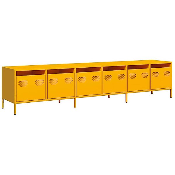 vidaXL TV-Schrank Senfgelb 202x39x43,5 cm Kaltgewalzter Stahl 3307152 günstig online kaufen