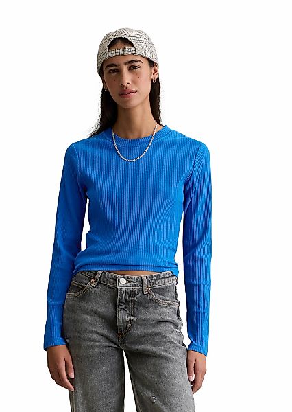 Marc OPolo DENIM Langarmshirt "aus Rippjersey" günstig online kaufen