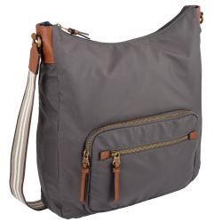 camel active Hobo "Bari" aus hochwertigem matten Nylon mit gestreiftem Gewe günstig online kaufen
