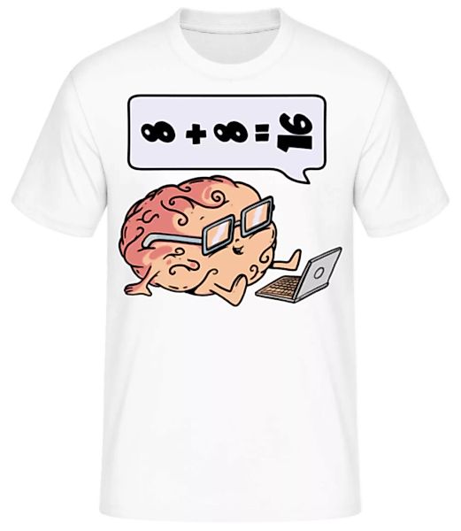 Gehirn Unendlich Rechnung · Männer Basic T-Shirt günstig online kaufen