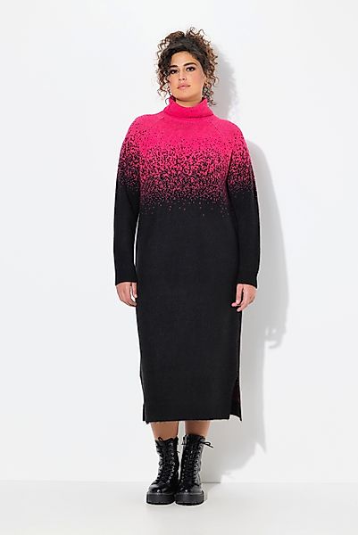 Ulla Popken Strickkleid Strick-Midikleid Farbverlauf Stehkragen günstig online kaufen