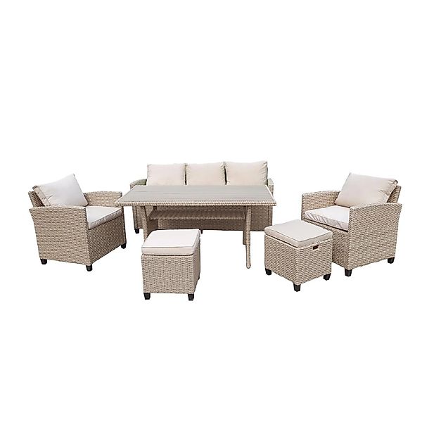 Green Spirit Gartenlounge-Set »Alpina II« Dininglounge günstig online kaufen