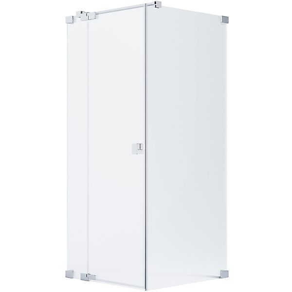 Schöner Wohnen Eckdusche Drehtür Festteil u. Wand R Silber 100 x 90 x 200 c günstig online kaufen