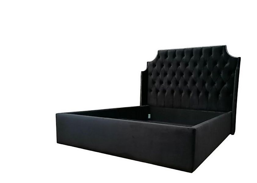 Xlmoebel Bett Elegantes Samt-Doppelbett 180x200 im klassischen Stil (Bett), günstig online kaufen