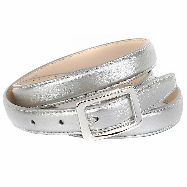 Anthoni Crown Ledergürtel in Hirschprägung, schmale Form, kleine Schließe günstig online kaufen