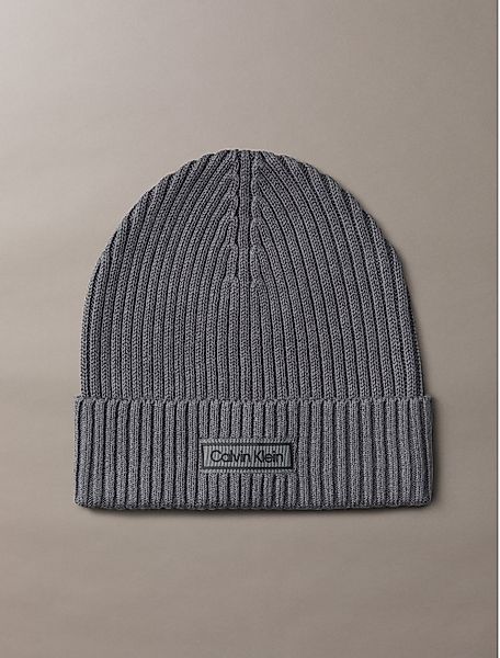 Calvin Klein Strickmütze PATCH CHUNKY RIB günstig online kaufen