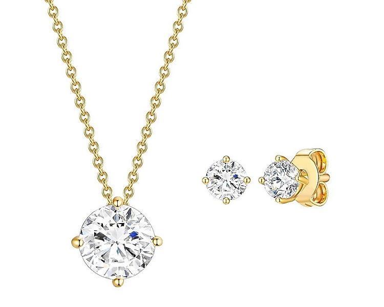 Rafaela Donata Schmuckset gelbgold (3-tlg), aus Sterling Silber günstig online kaufen