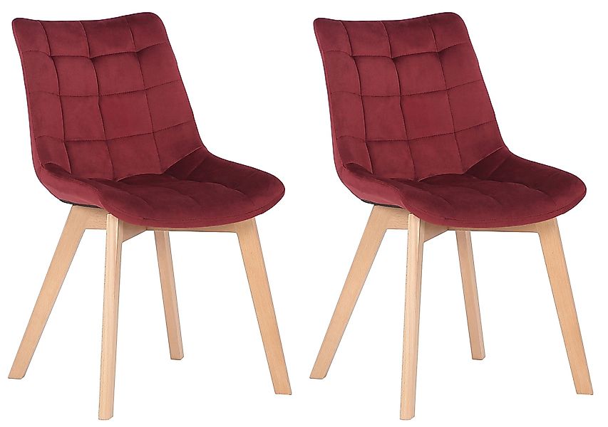 CLP Esszimmerstuhl Passaic Samt (2er Set), günstig online kaufen