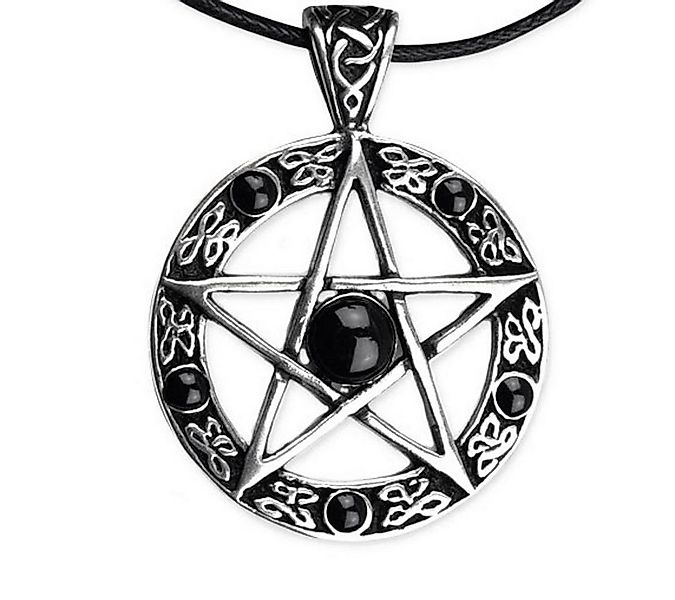 etNox Amulett Pentagramm Anhänger: Gothic Schmuck mit Band günstig online kaufen