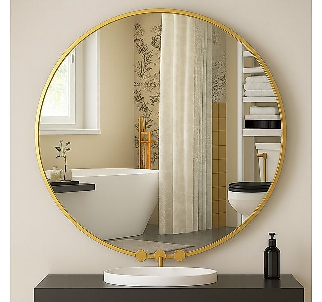 JOULISE Wandspiegel Spiegel rund, Badezimmerspiegel 50/60/70 cm, Aluminiumr günstig online kaufen