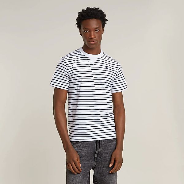 G-STAR T-Shirt "Nifous", Rundhals, mit Rippeinsatz günstig online kaufen