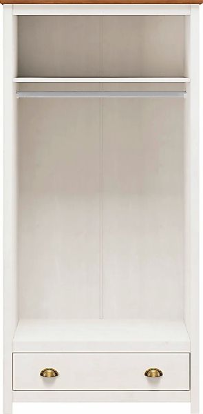 Möbilia Kleiderschrank "Salgen" im Landhaus-Stil günstig online kaufen