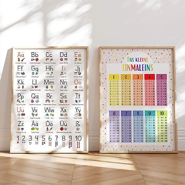 MeinBaby123® Poster 1x1, Einmaleins Trainer, Lernposter günstig online kaufen