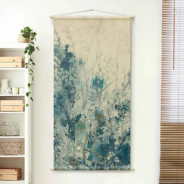 Wandteppich Blaue Frühlingswiese I günstig online kaufen