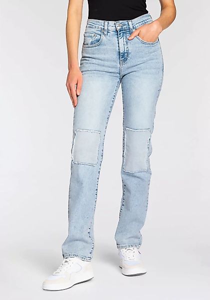 Levi's® High-waist-Jeans 724 HIGH RISE STRAIGHT mit Patches vorn günstig online kaufen