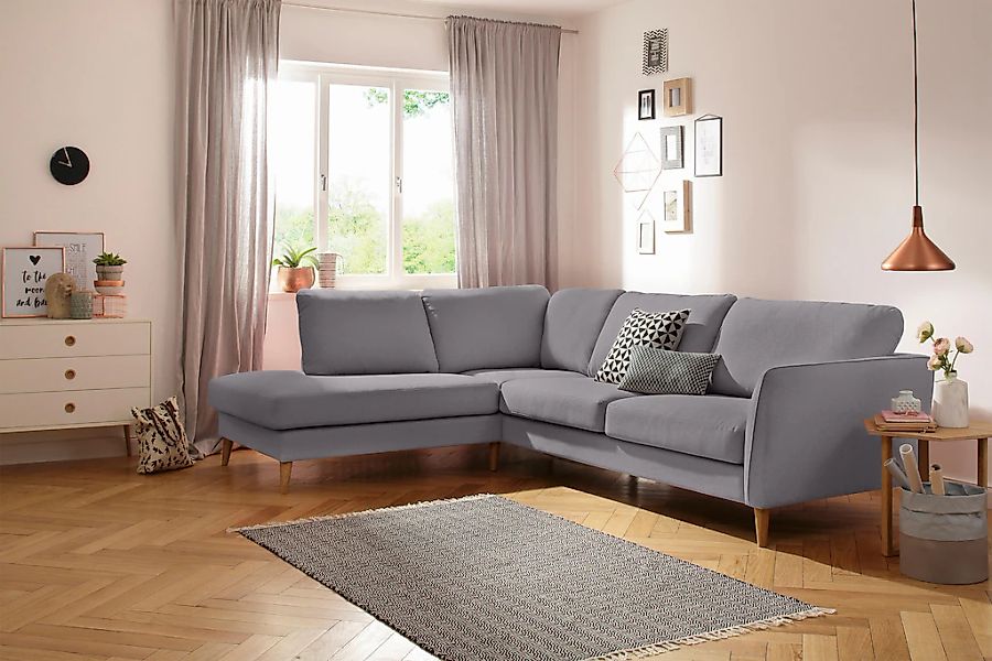 Home affaire Ecksofa "MARSEILLE 278/202 cm, L-Form, Ottom. rechts/links", M günstig online kaufen