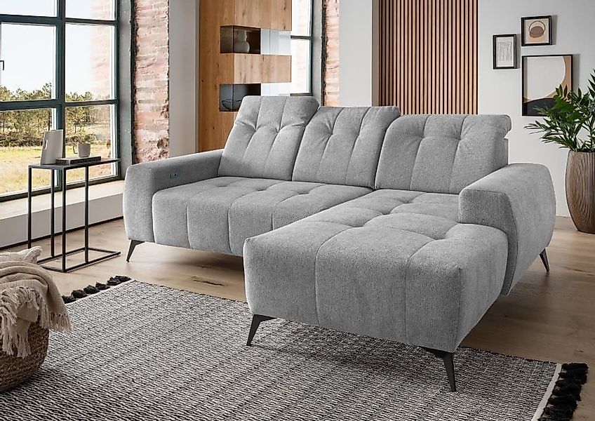 Myhomelando Ecksofa Summer Corto, mit Elektrofunktion & verstellbaren Kopfl günstig online kaufen