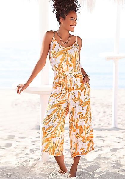s.Oliver Culotte-Overall mit Alloverdruck, sommerlicher Jumpsuit günstig online kaufen