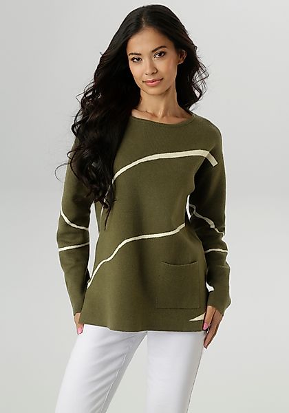Aniston SELECTED Strickpullover Highlight - mit günstig online kaufen