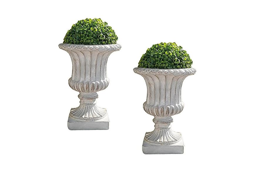 HTI-Line Pflanzkübel Pflanzkübel 2er-Set Athene mit Buchsbaumkugel (Set, 2 günstig online kaufen