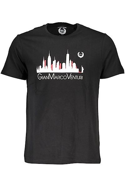 GIAN MARCO VENTURI T-Shirt Schwarzes Herren T-Shirt mit Print und günstig online kaufen