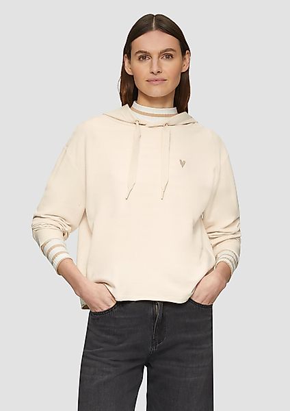 s.Oliver Sweatshirt Weiches Kapuzen-Sweat mit Herz-Stickerei günstig online kaufen